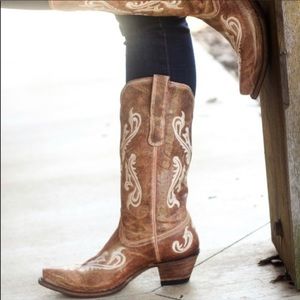 Corral Ladies Honey Cortez Cleff Embroidery